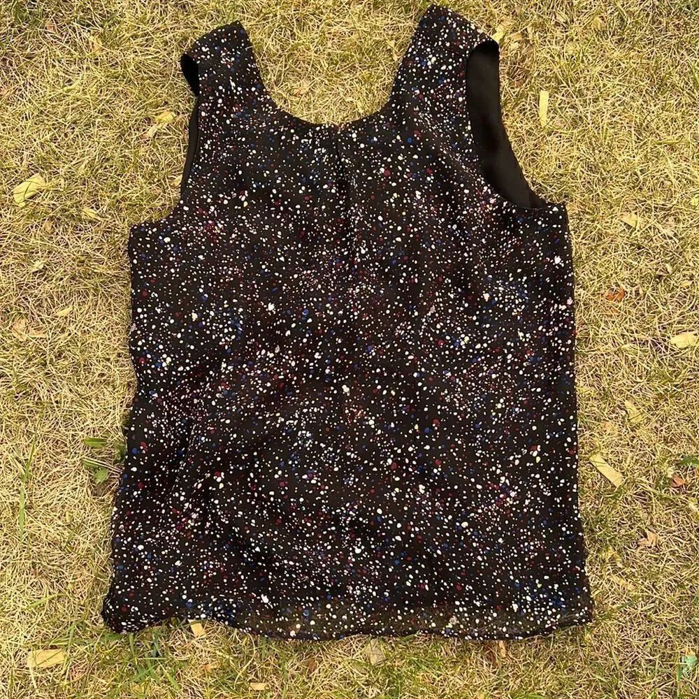 Black Confetti Medium Willow and Thread Tank Top